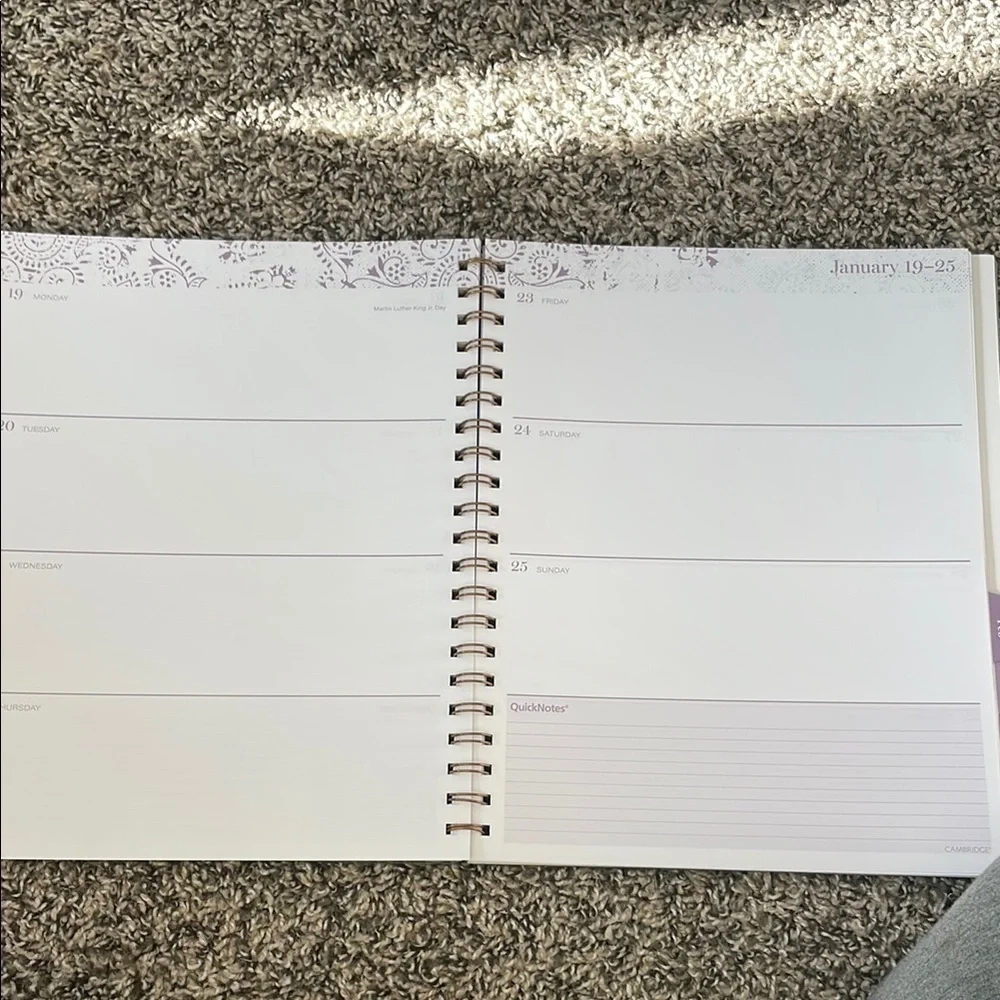 Cambridge Purple Home Office Calander Planner